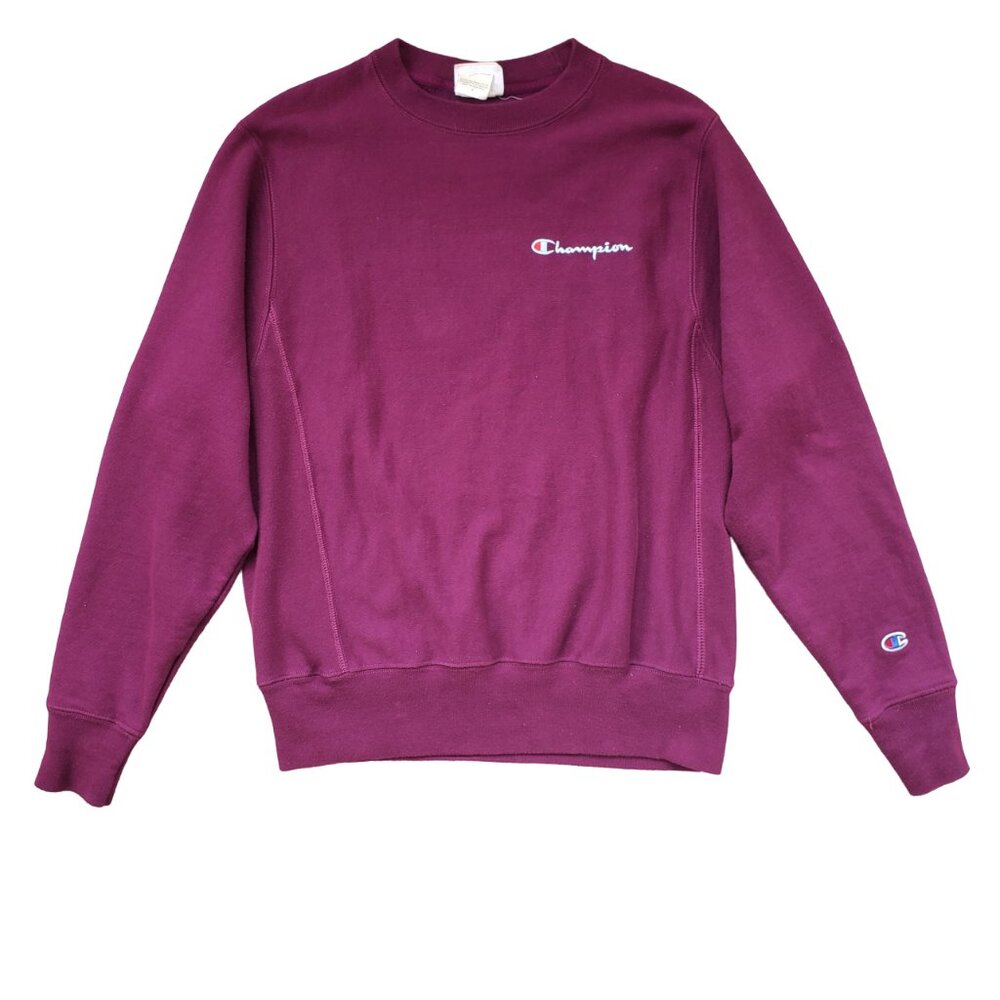 Champion Reverse Weave Sweatshirt Magenta Purple Small